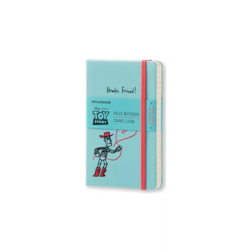 MOLESKINE NOTESZ TOY STORY LETSMM710 KEMÉNY VILÁGOSKÉK "P" VONALAS