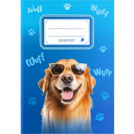 Süni Leckefüzet Tűzött A/5 34 Lapos Dogs