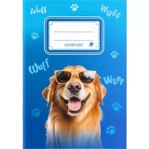 Süni Leckefüzet Tűzött A/5 34 Lapos Dogs
