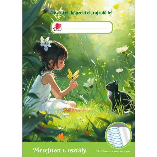Süni Mesefüzet A/5 14-32 1. Osztályos Vonalas és Sima Light Colour Vegyes Mintákban