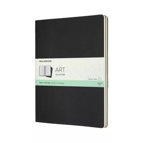 MOLESKINE ART MUSIC CAHIER ARTMUS4 FEKETE "XL