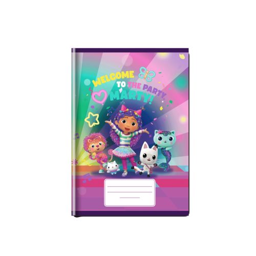 Füzet Tűzött A/5 27-32 Négyzetrácsos Gabbys Dollhouse Vegyes Mintákban