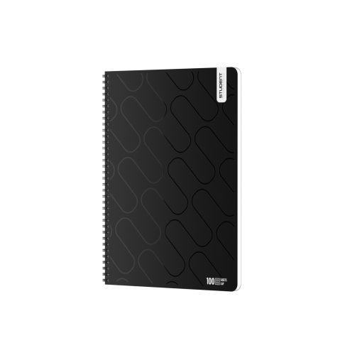 Student Spirálfüzet A/4 Vonalas 100 Lapos Black Prémium