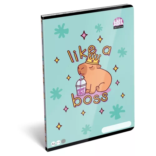 LizzySuli Füzet Tűzött A/4 21-31 4. Osztályos 32 Lapos Lollipop Capybara