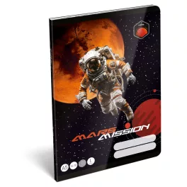   LizzySuli Füzet Tűzött A/5 14-32 1. Osztályos 32 Lapos Mars Mission