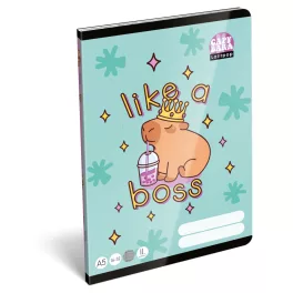  LizzySuli Füzet Tűzött A/5 16-32 2. Osztályos 32 Lapos Lollipop Capybara