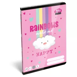  LizzySuli Füzet Tűzött A/5 16-32 2. Osztályos 32 Lapos Lollipop Rainbow