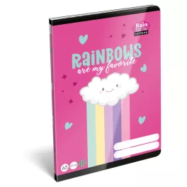   LizzySuli Füzet Tűzött A/5 Négyzetrácsos 27-32 32 Lapos Lollipop Rainbow