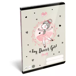   LizzySuli Füzet Tűzött A/5 Négyzetrácsos 27-32 32 Lapos Tiny Dancer Lovely Ballerina