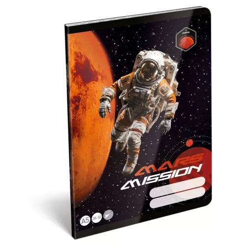 LizzySuli Füzet Tűzött A/5 Sima 20-32 32 Lapos Mars Mission