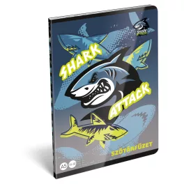   LizzySuli Füzet Tűzött A/5 Szótár 31-32 32 Lapos Shark Attack