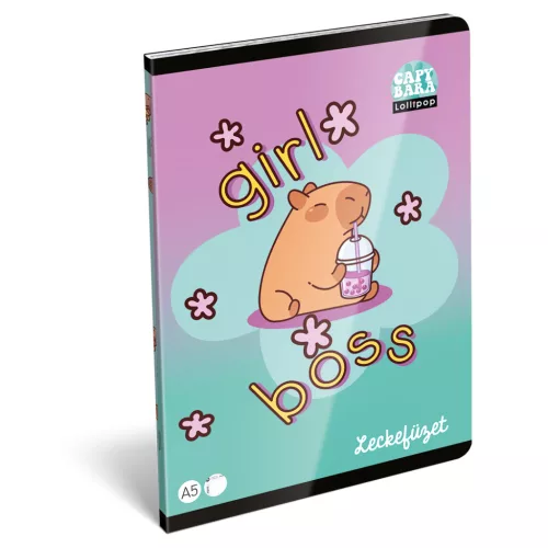 LizzySuli Leckefüzet A/5 40 Lapos Lollipop Capybara