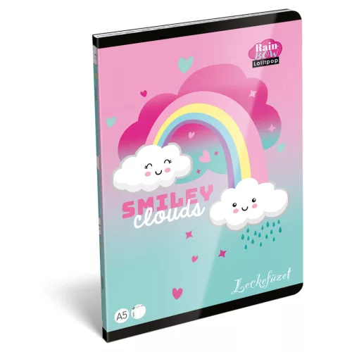 LizzySuli Leckefüzet A/5 40 Lapos Lollipop Rainbow