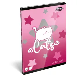 LizzySuli Leckefüzet A/5 40 Lapos Kittok Stars Purrfect