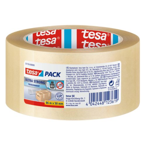 TESA 57176 CSOMAGOLÓSZALAG ÁTLÁTSZÓ ULTRA ERŐS 66M55MM