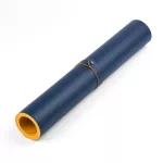 Sax Íróasztal Alátét Kétoldalas 45x90 cm Műbőr Kék-Sárga
