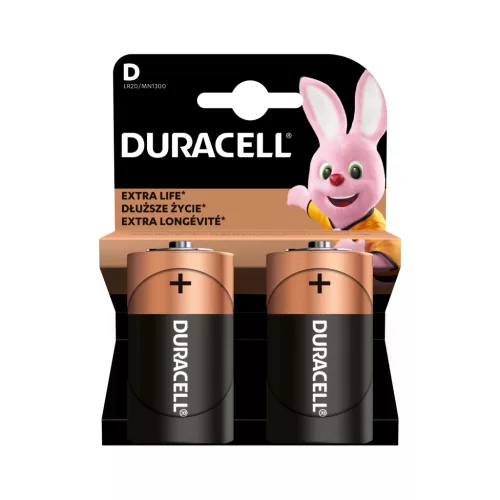 DURACELL D ALKÁLI ELEM 2DB/BL