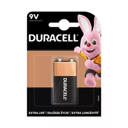 DURACELL 9 VOLTOS ALKÁLI ELEM 1DB/BL