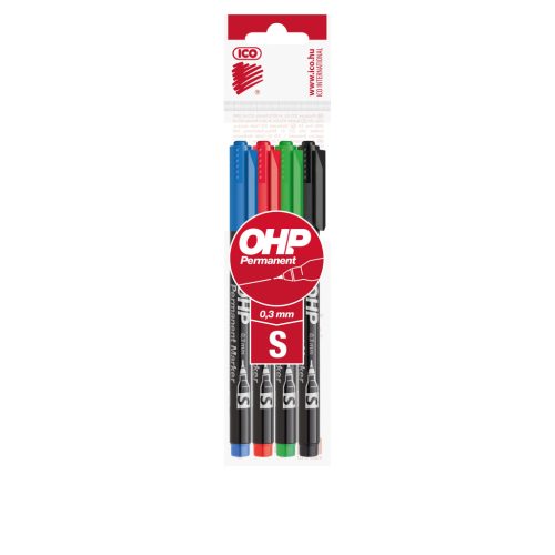 ICO OHP PERMANENT MARKER S 4 KLF. SZÍN PB