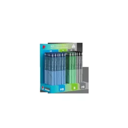   Süni Grafitceruza Háromszögletű HB 184 Darab/Display Dark Pastel