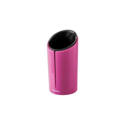 Ambar Asztali Írószertartó Műanyag Kerek 13,5x6 cm Pink