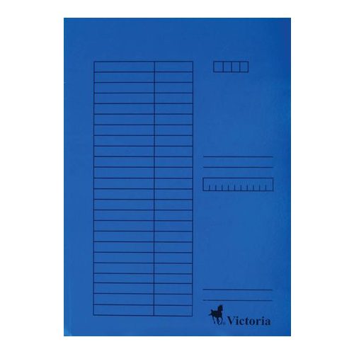 Victoria Gyorsfűző Papír A/4 Kék 5 Darab/Csomag