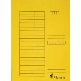 Victoria papír gyorsfűző A/4 5 db/csomag sárga
