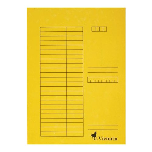 Victoria Gyorsfűző Papír A/4 Sárga 5 Darab/Csomag