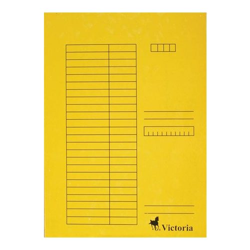 Victoria Gyorsfűző Papír A/4 Sárga 5 Darab/Csomag