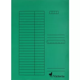 Victoria karton gyorsfűző A/4 zöld 5 db/csomag