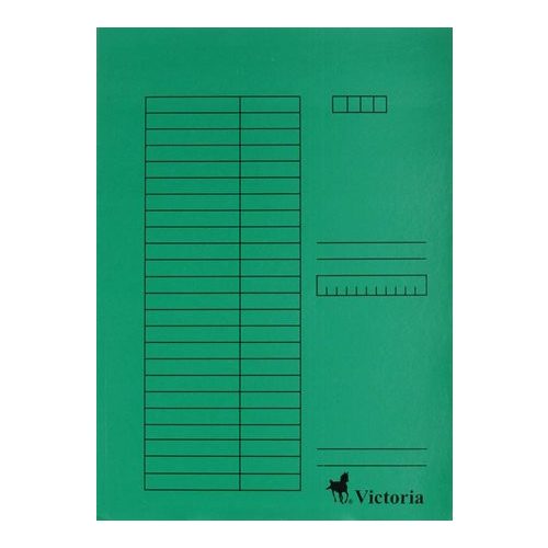 Victoria Gyorsfűző Papír A/4 Zöld 5 Darab/Csomag