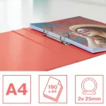 Esselte ColourBreeze Gyűrűskönyv A/4 2R 25 mm Korall