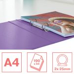 Esselte ColourBreeze Gyűrűskönyv A/4 2R 25 mm Levendula