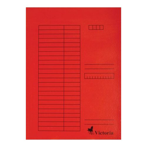 Victoria Iratgyűjtő Papír A/4 Piros 5 Darab/Csomag