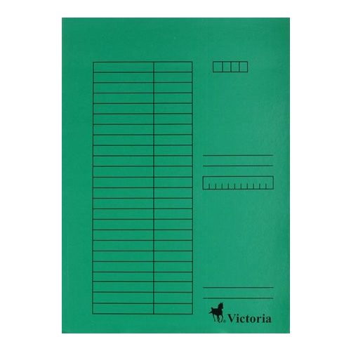 Victoria Iratgyűjtő Papír A/4 Zöld 5 Darab/Csomag