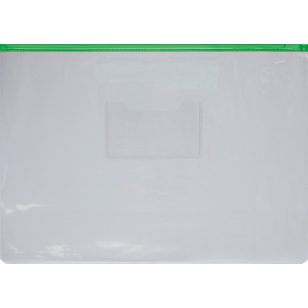 OfficeArt Irattartó Tasak A/4 Zipzáras Áttetszű Testű