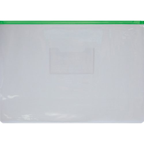 OfficeArt Irattartó Tasak A/4 Zipzáras Áttetszű Testű