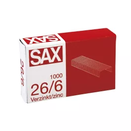 Tűzőkapocs 26/6 sax cink