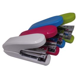   OfficeArt Tűzőgép 12x8x3 Cm Fémszerkezetű Műanyag Testű Tűző És Fűző Funkcióval Könnyített Tűzéssel 25 Lapos 24/6 Kapocshoz