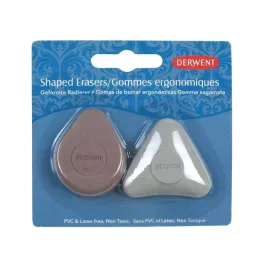   Derwent Ergonomikus Radír 2 Darab/Készlet 1 Darab Háromszög Alakú és 1 Darab Csepp Alakú