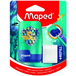   Maped Hegyező Kétlyukú Tartályos Pótradírral Bliszteres Dragon Connect