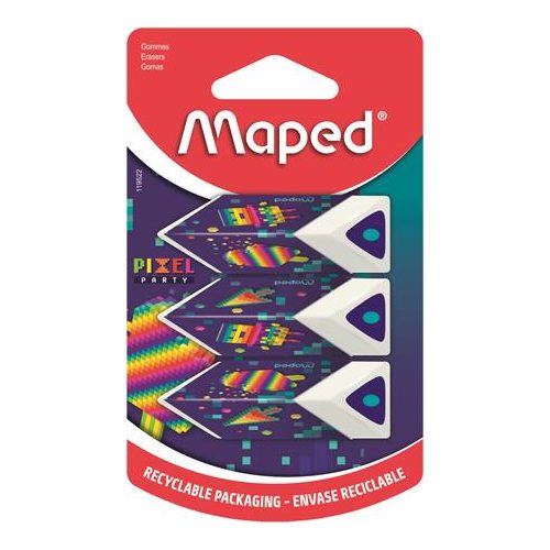 Maped Radír Pixel Party Pyramid 3 Darab/Bliszter
