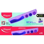 Maped Vonalzó Műanyag 20 cm Kidy Learn Concentration Lila