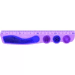 Maped Vonalzó Műanyag 20 cm Kidy Learn Concentration Lila