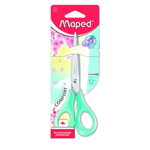 Maped Olló Általános 16 cm Rugalmas Nyéllel Sensoft 3D Vegyes Színekben
