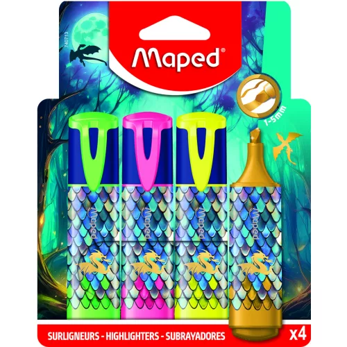 Maped Szövegkiemelő Készlet 4 Szín/Készlet Dragon