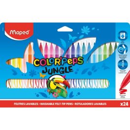  Maped Color Peps Filctoll Készlet 28 Mm Kimosható Jungle 24 Különböző Szín