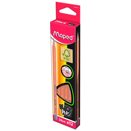 Maped Black Peps Grafitceruza 2H Háromszögletű