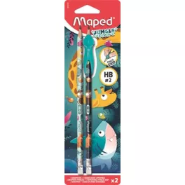   Maped Grafitceruza HB Radíros Ceruzafogóval Jungle Fever Kétféle Minta