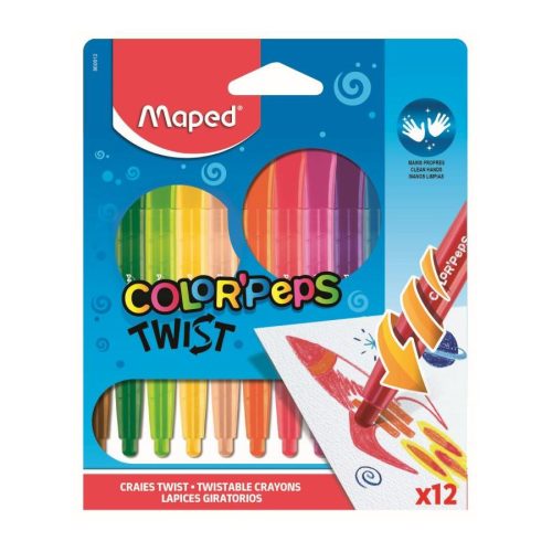 Maped ColorPeps Maped Zsírkréta Kitekerhető 12 Különböző Szín